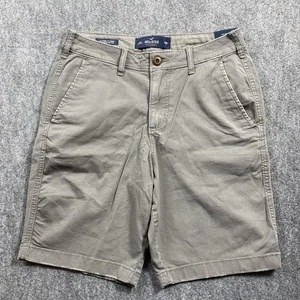 Hollister NWT Grey Epic Flex Classic Fit Shorts Men’s Size 28 Casual Preppy - Picture 1 of 10