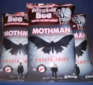 3x Mister Bee Mothman Point Pleasent WV Chips Limited Time 3x 8oz Bags - Picture 1 of 4