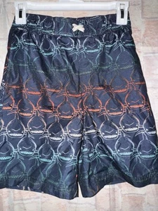 OT Revolution Boys Colorful Shark Print Swim Trunks Size Medium 8/10 - Picture 1 of 2