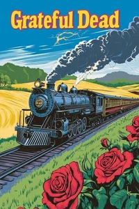 1977 GRATEFUL DEAD POSTER PRINT WALL ART TERRAPIN STATION SIZE 10X15in - Picture 1 of 1