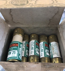 Bussmann Fusetron FRN25 Fuse Dual Element Time Delay Class K5 FRN-25 FRN 25 (Q6) - Picture 1 of 1