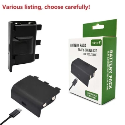 For Xbox One Series X Play and Charge Kit S Rechargeable Battery Plug and play - Image 1 of 4