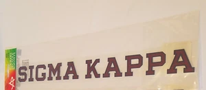 One SIGMA KAPPA Sticker for OUTSIDE GLASS 15" - Imagen 1 de 1