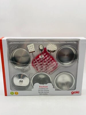 Goki Kochset 9-Teilig Puppengeschirr Kinderküche Spielküche Lernen - NEU & OVP - Bild 1 von 2