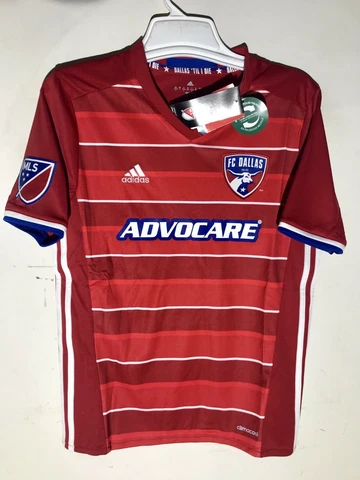 Adidas Youth MLS Jersey FC Dallas Team Red sz L Cover