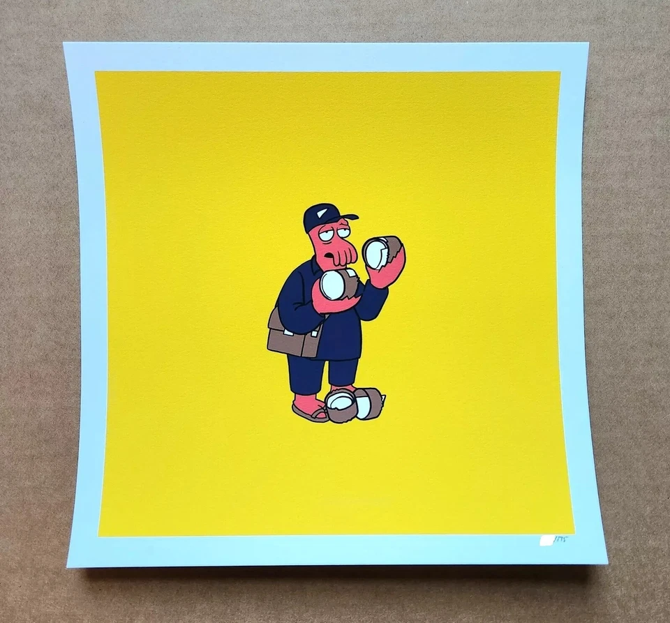 Póster Zoidberg Futurama Raid71 impresión artística póster tubo falla Foto 1 de 1