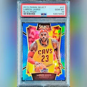 LeBron James 2015-16 Panini Select Blue Prizm Refractor /249 PSA 10 Gem Mint - Bild 1 von 1