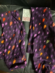 Lularoe Leggings 2 pairsof Tween size New With Tags purple - Picture 1 of 2