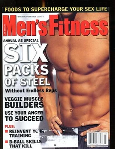 Men's Fitness Magazine March 2001 Annual Ab Special EX w/ML 012417jhe - Picture 1 of 1