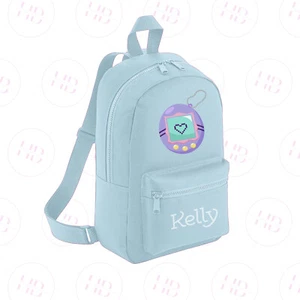 Personalised Tamagotchi Backpack Nursery Rucksack Kids Back To School Bag - Picture 1 of 11