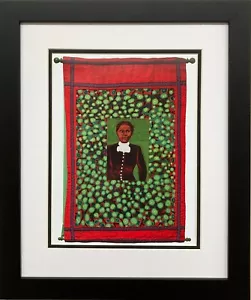 Faith Ringgold "Harriet Tubman 2010" New Custom Framed Black Art - Picture 1 of 3