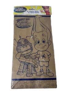 Vtg Nickelodeon Jimmy Neutron Boy Genius Lunch Backs Sacks NOS 2002 Cartoon - Picture 1 of 5