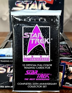 1991 IMPEL STAR TREK 25th ANNIVERSARY (Series 2) TV Show🚀PACK 12 Cards TNG OVP! - Picture 1 of 20