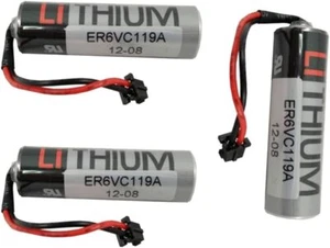 3 Pcs 3.6V ER6V/3.6V Battery for Toshiba ER6VC119A ER6VC119B, for Mitsubishi - Picture 1 of 6