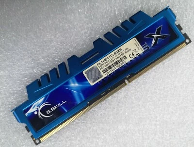 G.SKILL 8GB DDR3 2400 Desktop DIMM RAM RipjawsX F3-2400C11S-8GXM PC3-19200 240p - Image 1 of 4