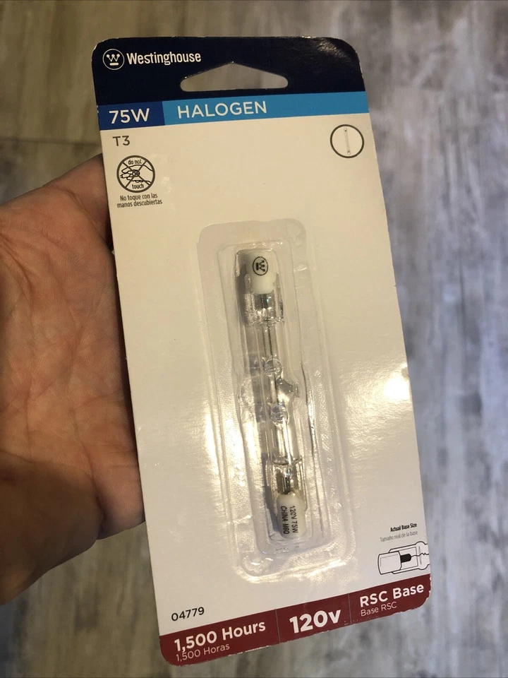 Westinghouse Double-Ended Halo Bulb 75 W 750 Lumens T3 3-1/6 In. Clear Carded - Image 1 of 2