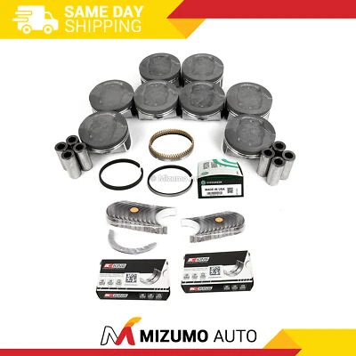 Pistons w/ Rings fit 08-11 Dodge Chrysler Mitsubishi 4.7L SOHC 16V - Image 1 of 4