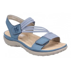 Rieker 64870-14 Ladies Blue Adjustable Comfort Walking Sandals Save £6 on RRP - Picture 1 of 12