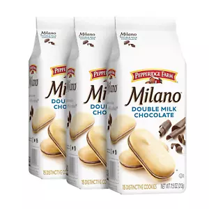 Pepperidge Farm Milano Cookies, Double Milk Chocolate, 7.5 Ounce (Pack of 3) - Picture 1 of 12