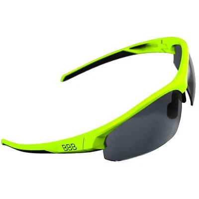 BBB BSG-58 Impress Bicicleta Bicicleta Bicicleta Gafas de sol Mate Amarillo Neón Lentes Humo Foto 1 de 4