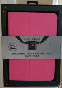 Platinum Protective Slim Folio Case for Samsung Galaxy Note 10.1" tablet, Pink - Picture 1 of 10