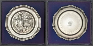 Vintage Franklin Mint American Revolution Bicentennial Pewter Plates Set of 13 - Picture 1 of 17