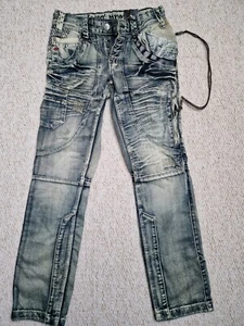 Rare Vintage Men Henleys Premium chain link jeans Size 30R - Picture 1 of 10