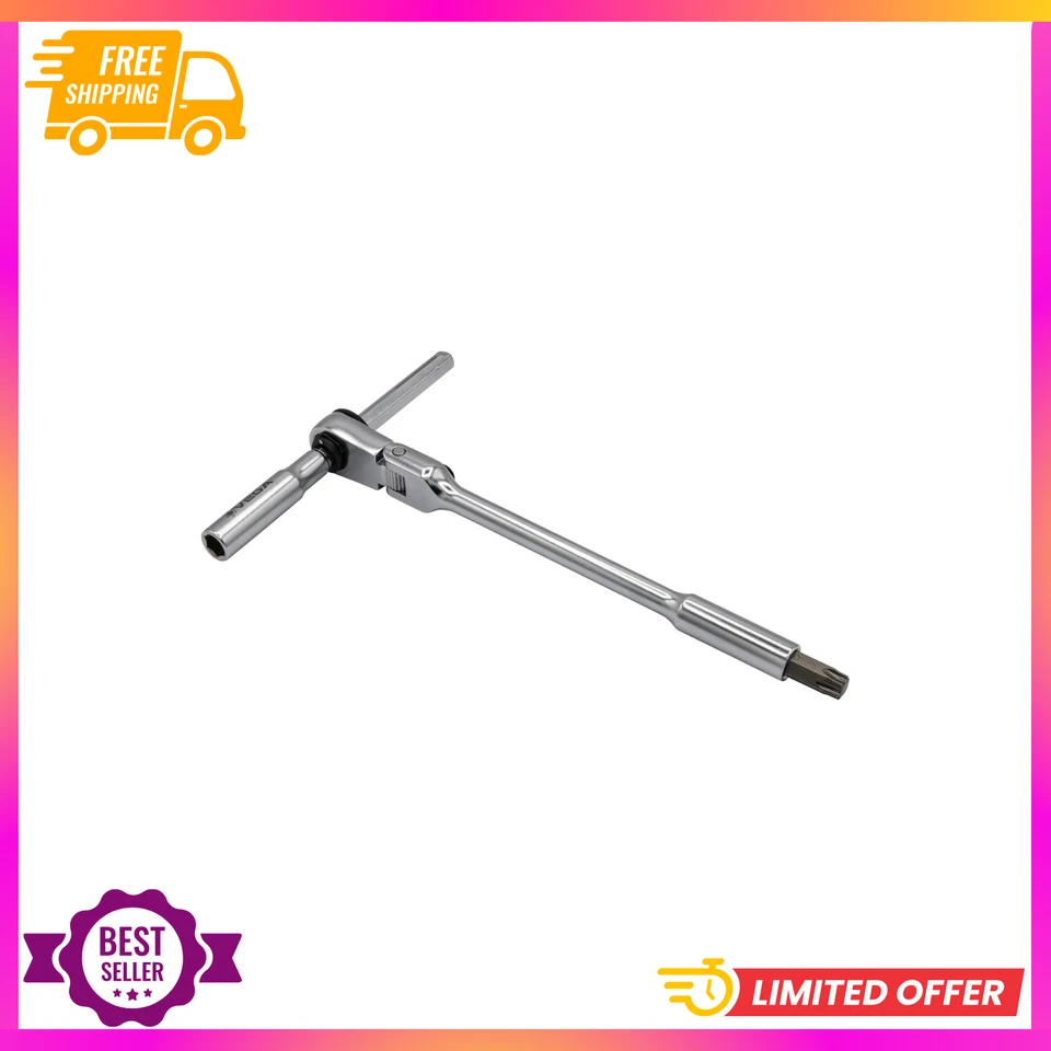 T-Handle Ratchet Driver Set – Vega 1/4 Hex Bit Ratchet Set. Compact and Versatil - Image 1 of 4