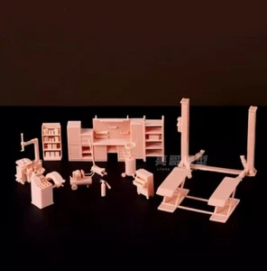 E001 car repair tool accessories 1/64 or 1/43 miniature resin model - Picture 1 of 26
