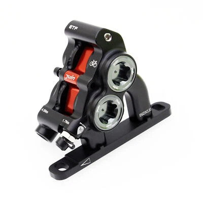 Juin Tech ETF Road CX Cycle 4-Kolben Hydraulischer Bremssattel für 160mm schwarz - Bild 1 von 4