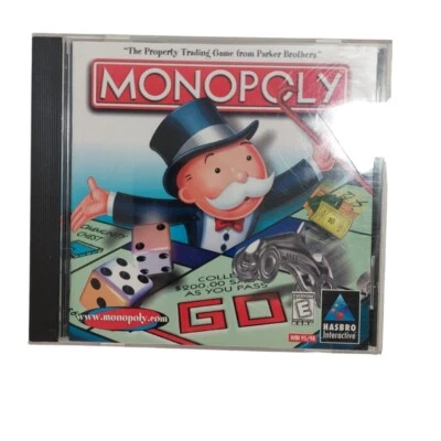 Monopoly PC CD-ROM Computer Game for Windows 95/98 Hasbro Interactive 1999  - Image 1 of 3