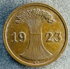 2 Rentenpfennig 1923 G Deutsches Reich Weimarer Republik KM#31 K020724/0E