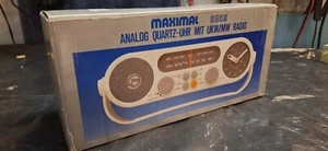 máximo 8508 Reloj de Cuarzo Analógico con Radio FM/MW NOS - Imagen 1 de 4