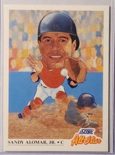 1991 Score Sandy Alomar Jr All Star card #400