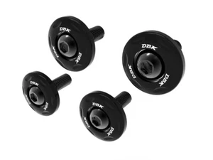 DBK Moto Guzzi V100 Mandello / Stelvio Cylider Head Engine Caps - Black - Picture 1 of 1