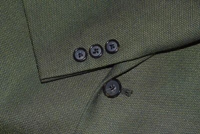 Vtg Givenchy Birdseye Green Blazer Mens Sport Coat Jacket Size 46-Long - Image 1 of 4