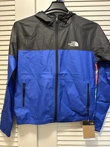 The North Face Boys Hooded Wind Jacket Size With Graphic XL (14/16) NWT - Picture 1 of 7