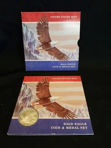 2008 U.S. Mint, Weißkopfseeadler Münze & Medaille Set, nicht bewertet - Bild 1 von 7