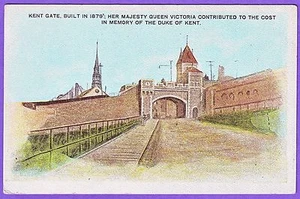 CANADA VIEWS OF QUEBECK KENT GATE POSTCARD - Picture 1 of 1