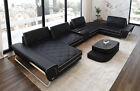 Leather Sofa Interior Design Corner Couch Convertible Bari U Shape Luxury