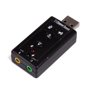 USB External Sound Card Audio Adapter with Headphone Output and Microphone Input - Picture 1 of 4