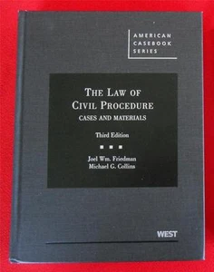 The Law of Civil Procedure Cases and Materials, 3d by Friedman & Collins + BONUS - Picture 1 of 3