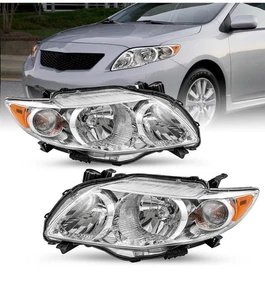 Headlight Assembly for 2009-2010 Toyota Corolla XLE/LE/Base – Clear Lens - Bild 1 von 6