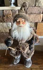 Vintage 19" Woodsman Saint Nick Santa Made In Germany - Picture 1 of 9