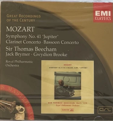 Mozart—Symphony 41/Clarinet, Bassoon Concerto (Beecham, Royal PO). CD, new - Image 1 of 2