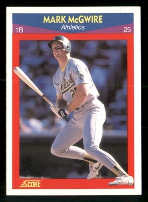 Mark McGwire - 1990 Score 100 Superstars #25 - Oakland Athletics - Image 1 of 2