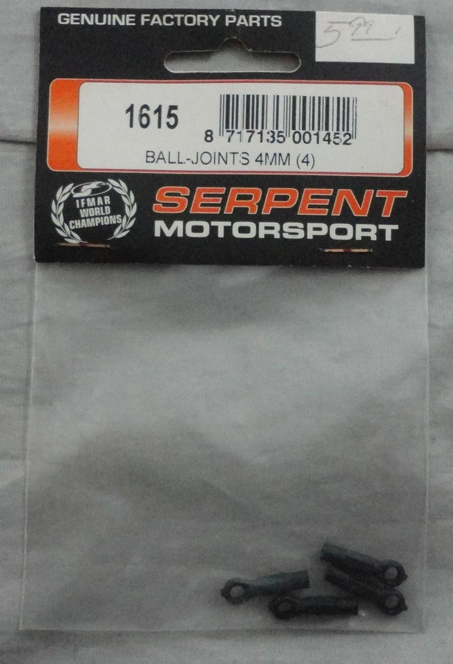 Serpent Racing 710/720/835/960/966 4mm Ball Joints (4pcs) SER1615 - Image 1 of 1