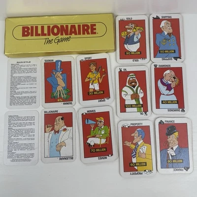Billionaire 1984 The Game (Card Game) Crown & Andrews Vintage COMPLETE - image 1 of 4