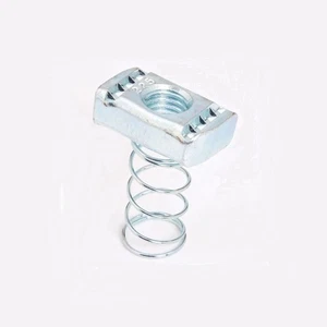 B-Line N224ZN Spring Nut 1/4"-20 in Threaded TPI 20 Zinc Plated Steel - Picture 1 of 1