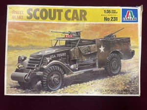 M3A1 Scout Car - Italeri 1/35 Unassembled Kit#231 - Miss. Instructions, Parts - Picture 1 of 13
